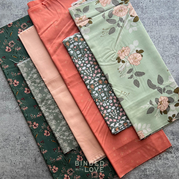 Curated Remnant Bundle | 6 Fabric End of Bolt Quilting Bundle | One of a Kind | REMNANT BUNDLE-129