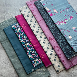 Curated Remnant Bundle | 8 Fabric End of Bolt Quilting Bundle | One of a Kind | REMNANT BUNDLE-130