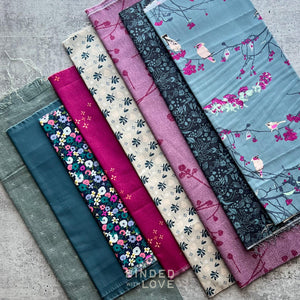 Curated Remnant Bundle | 8 Fabric End of Bolt Quilting Bundle | One of a Kind | REMNANT BUNDLE-130