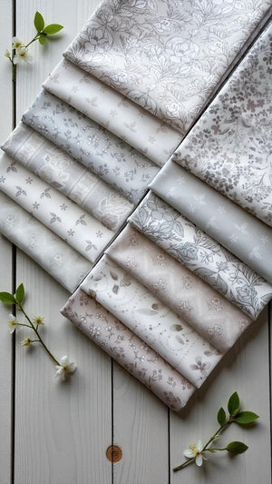 Gentle Whispers Collection by Trisha Patel | 12 Prints | Cloud9 Fabrics | Fat Quarter Bundle or Half Yard Bundle
