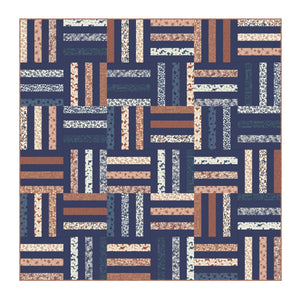 Sienna and Indigo by Hello Aunty Design | Cloud9 Fabrics | 2.5 inch Strip Roll