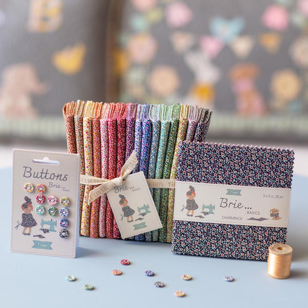 Brie Basics Teal 130191 | Brie Basics by Tone Finnanger | Tilda Fabrics