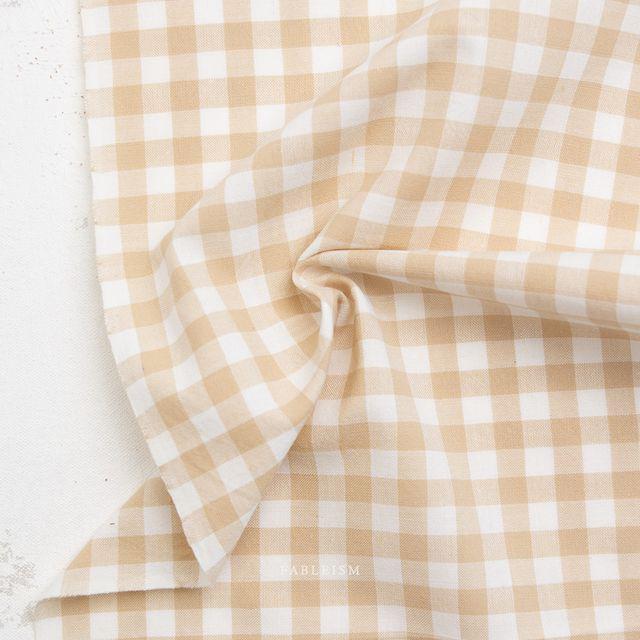 Camp Gingham in Shortbread CMP-13-SHORTBREAD | Camp Gingham by Fableism Supply Co.