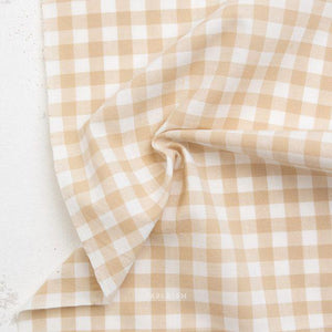 Camp Gingham in Shortbread CMP-13-SHORTBREAD | Camp Gingham by Fableism Supply Co.