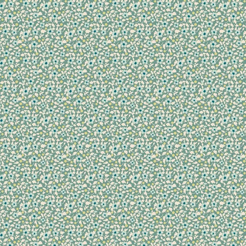 Brie Basics Teal 130191 | Brie Basics by Tone Finnanger | Tilda Fabrics