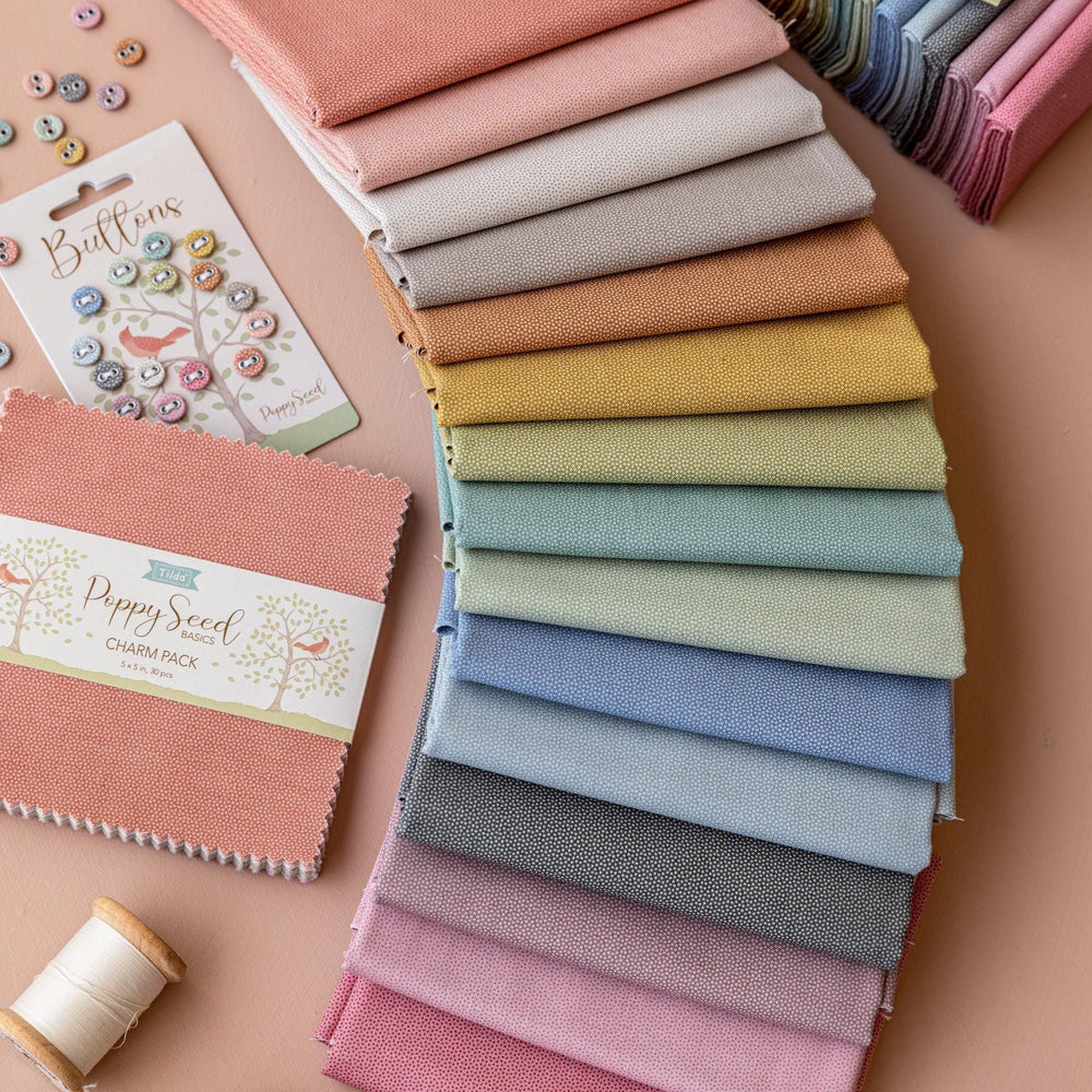 Poppy Seed Full Collection Bundle | Tilda Fabrics | 15 Cotton Fabrics