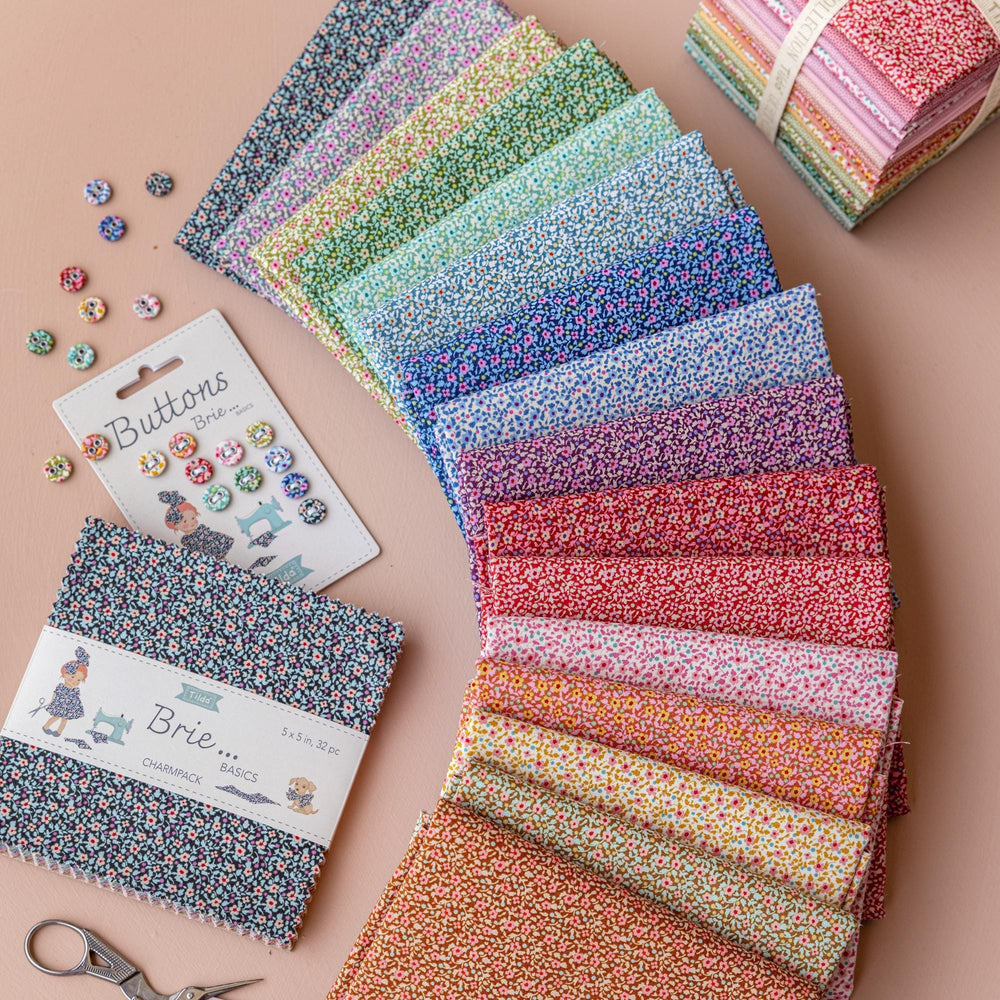Brie Basics Full Collection Bundle | Tilda Fabrics | 16 Cotton Fabrics