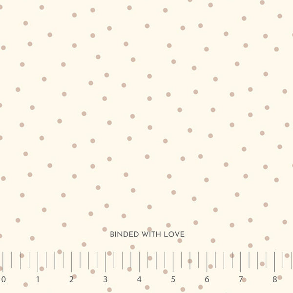 Dots Cream 92100-11, Nest Fabric by Ghazal Razavi for FIGO Fabrics, Neutral Quilting Cotton, Low Volume Fabric, Modern Basics Fabric