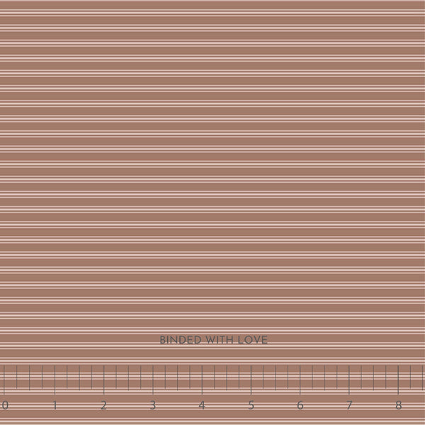 Stripe Cinnamon 92103-36, Nest Fabric by Ghazal Razavi for FIGO Fabrics, Neutral Quilting Cotton, Low Volume Fabric, Modern Basics Fabric