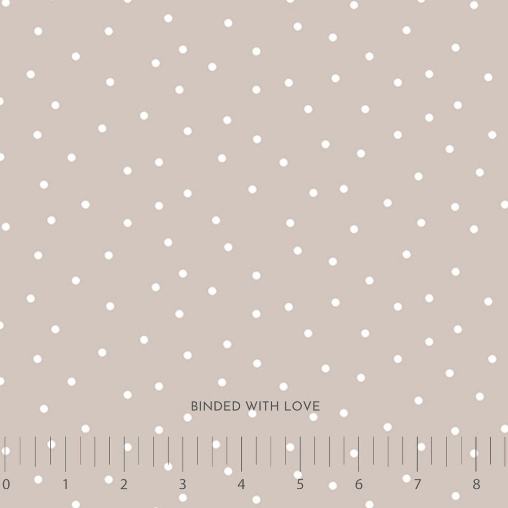 Dots Sesame 92100-14, Nest Fabric by Ghazal Razavi for FIGO Fabrics, Neutral Quilting Cotton, Low Volume Fabric, Modern Basics Fabric