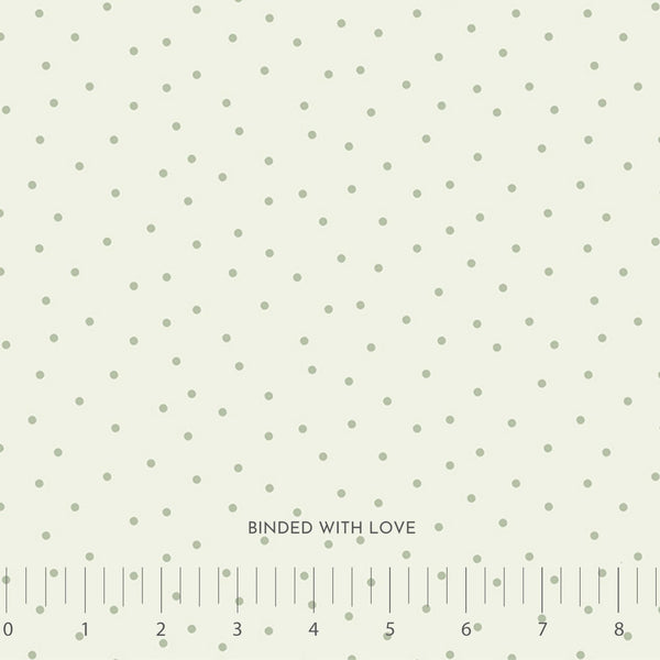 Dots Key Lime 92100-70, Nest Fabric by Ghazal Razavi for FIGO Fabrics, Neutral Quilting Cotton, Low Volume Fabric, Modern Basics Fabric