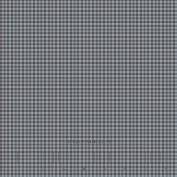 Checks Blueberry 92101-45, Nest Fabric by Ghazal Razavi for FIGO Fabrics, Neutral Quilting Cotton, Low Volume Fabric, Modern Basics Fabric