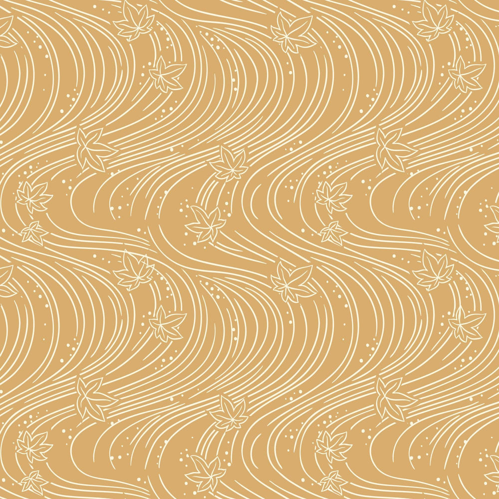 Maple Currents Gold 228899 | Orchard Season by House of Haricot