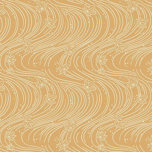 Maple Currents Gold 228899 | Orchard Season by House of Haricot