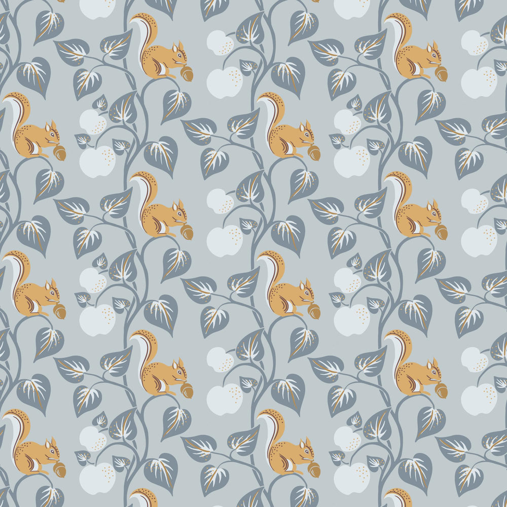 Acorn Gathering Blue Gray 228910 | Orchard Season by House of Haricot