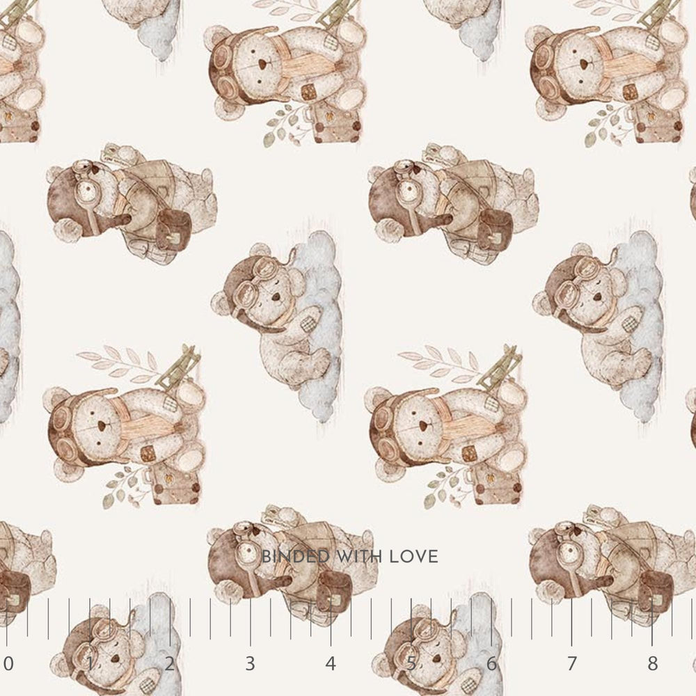Bears Cream 91239-12 | Soaring Dreams by Jessica Yon Lo