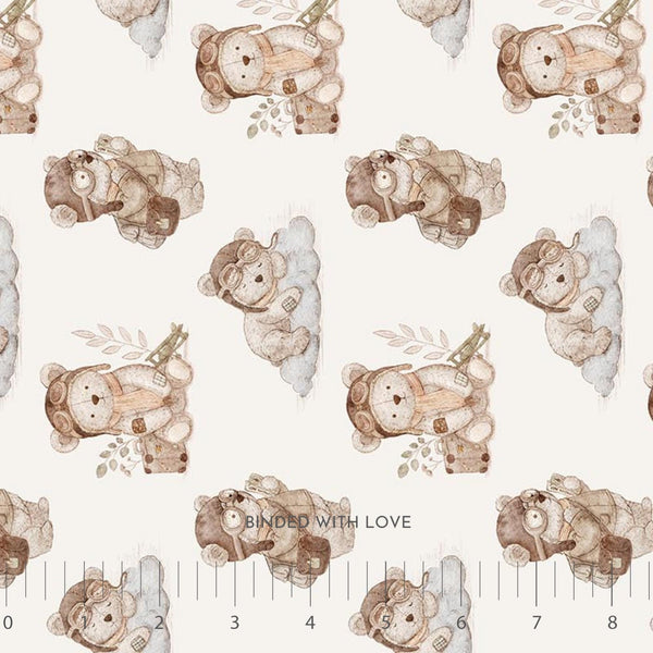 Bears Cream 91239-12 | Soaring Dreams by Jessica Yon Lo