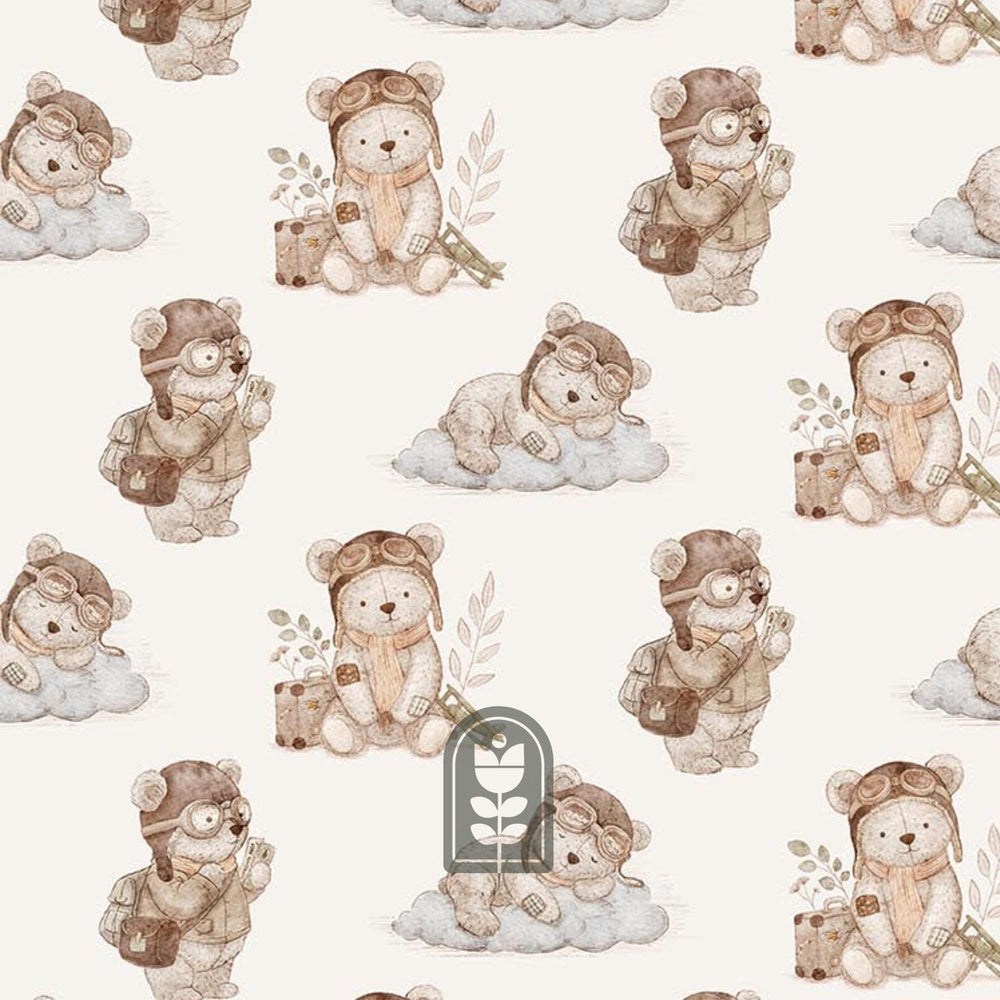 Bears Cream 91239-12 | Soaring Dreams by Jessica Yon Lo