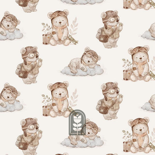 Bears Cream 91239-12 | Soaring Dreams by Jessica Yon Lo