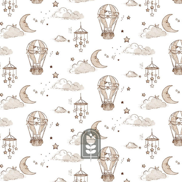 Balloons White 91240-10 | Soaring Dreams by Jessica Yon Lo