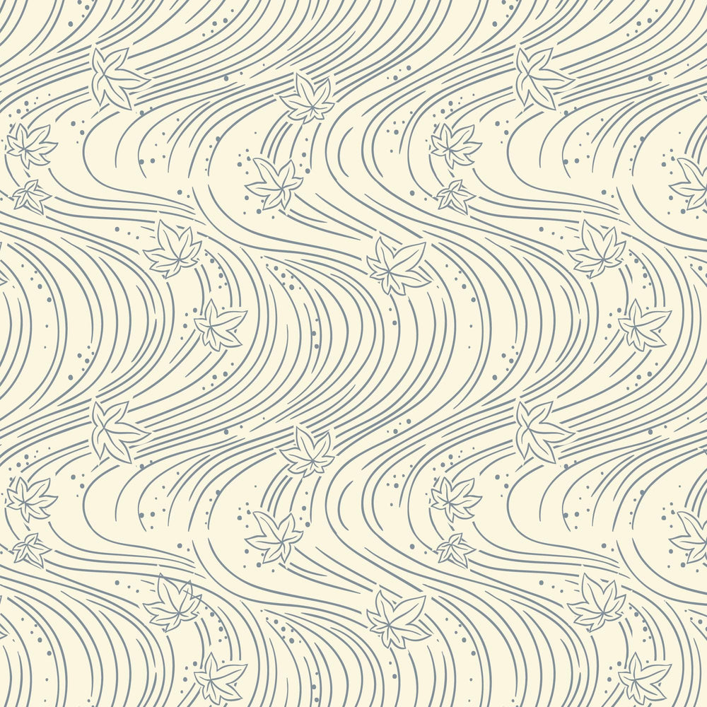 Maple Currents Blue Gray 228900 | Orchard Season by House of Haricot