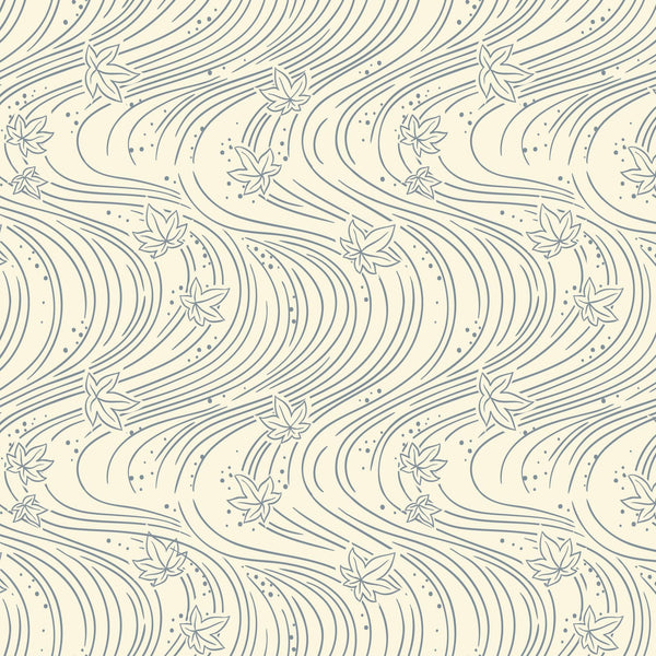 Maple Currents Blue Gray 228900 | Orchard Season by House of Haricot