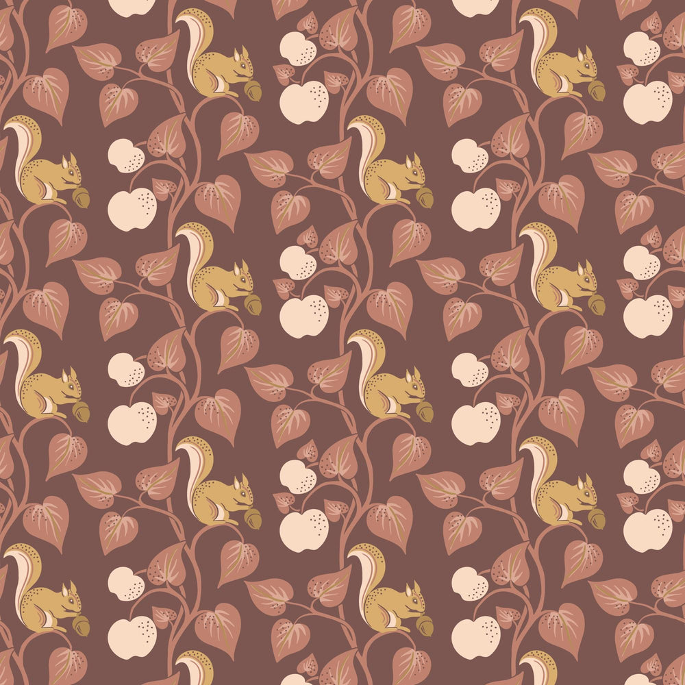 Acorn Gathering Cocoa 228909 | Orchard Season by House of Haricot