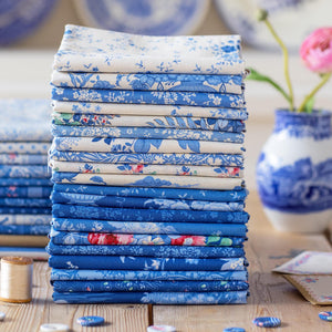 Shipping JUNE 1ST | Something Blue Full Collection Bundle | Tilda Fabrics | 20 Cotton Fabrics