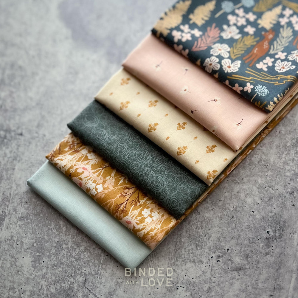 Adventure North by Jaclyn Ruble for RJR Fabrics | 6 Prints Blue Colorway