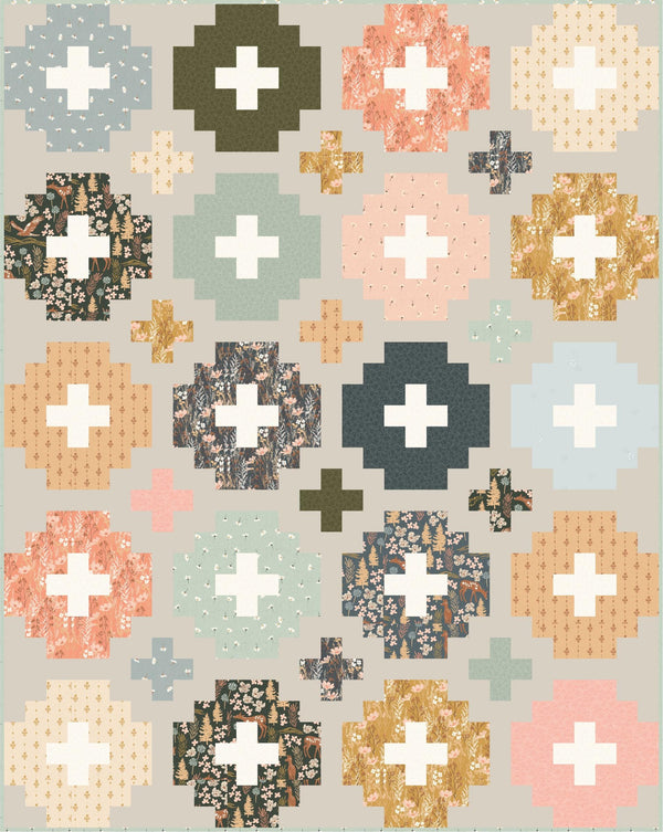 Folk Florals Straw JR103-ST1 | Adventure North by Jaclyn Ruble Design