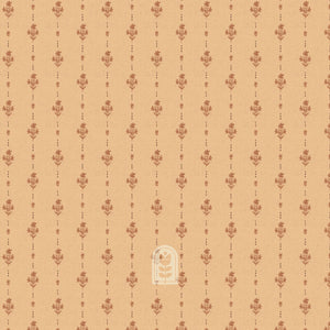Folk Florals Golden Tan JR103-GT2 | Adventure North by Jaclyn Ruble Design