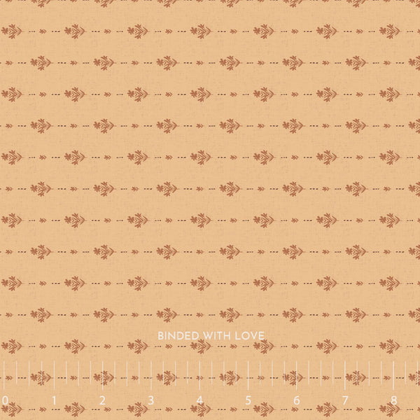Folk Florals Golden Tan JR103-GT2 | Adventure North by Jaclyn Ruble Design