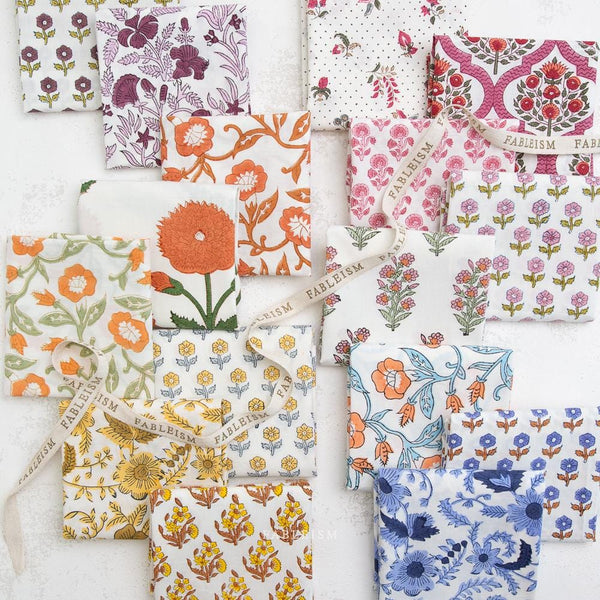 Indian Block Prints Swatch Card – 16 Colors