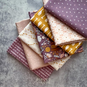 Wonderful World by Seiko Sisco for Cotton + Steel | Purple Colorway 7 Prints | Precut Bundle