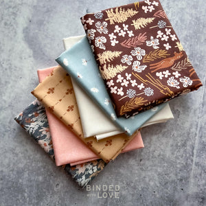 Adventure North by Jaclyn Ruble for RJR Fabrics | 6 Prints Brown Colorway
