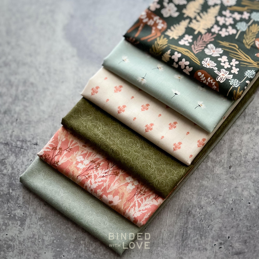 Adventure North by Jaclyn Ruble for RJR Fabrics | 6 Prints Green Colorway