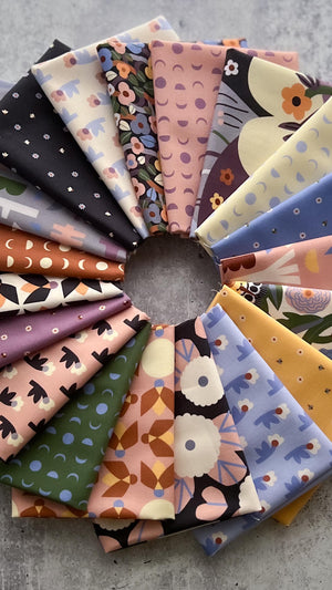 Firefly Moon by Leah Duncan for Cloud9 Fabrics | Complete Collection Bundle | Organic Quilting Cotton | Fat Quarter or Half Yard Bundle