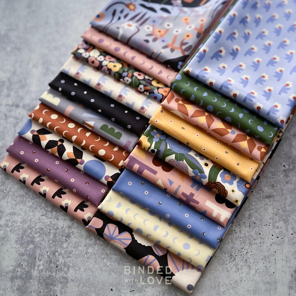 Firefly Moon by Leah Duncan for Cloud9 Fabrics | Complete Collection Bundle | Organic Quilting Cotton | Fat Quarter or Half Yard Bundle
