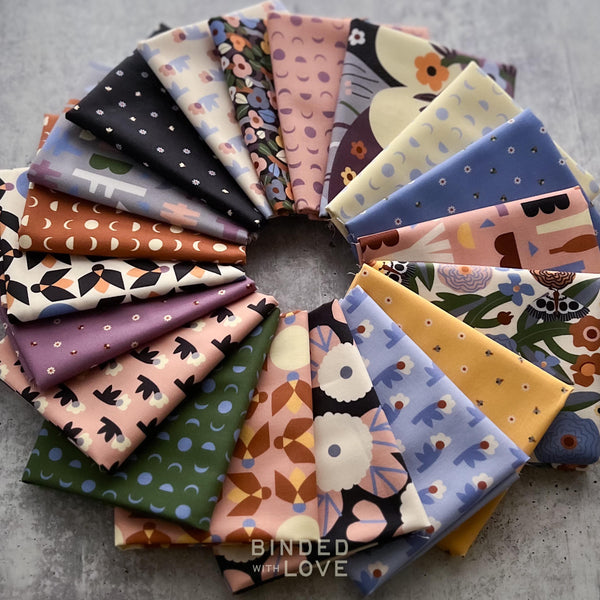 Firefly Moon by Leah Duncan for Cloud9 Fabrics | Complete Collection Bundle | Organic Quilting Cotton | Fat Quarter or Half Yard Bundle