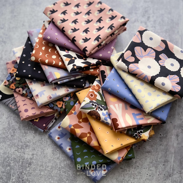 Firefly Moon by Leah Duncan for Cloud9 Fabrics | Complete Collection Bundle | Organic Quilting Cotton | Fat Quarter or Half Yard Bundle