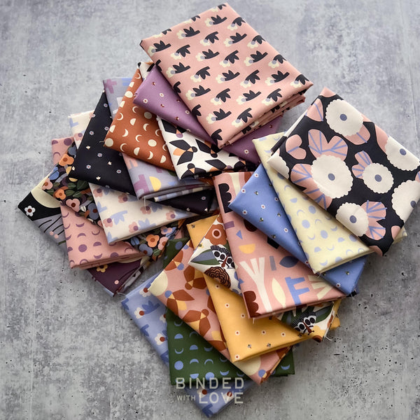 Firefly Moon by Leah Duncan for Cloud9 Fabrics | Complete Collection Bundle | Organic Quilting Cotton | Fat Quarter or Half Yard Bundle
