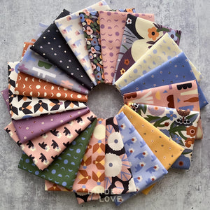 Firefly Moon by Leah Duncan for Cloud9 Fabrics | Complete Collection Bundle | Organic Quilting Cotton | Fat Quarter or Half Yard Bundle