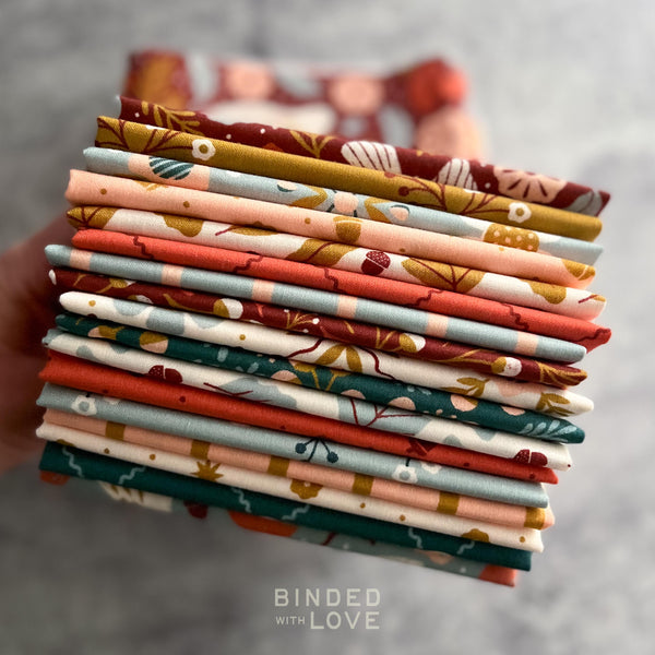 Folky Forest by Soph Rowe for Cloud9 Fabrics | Complete Collection Bundle | Organic Quilting Cotton | Fat Quarter or Half Yard Bundle