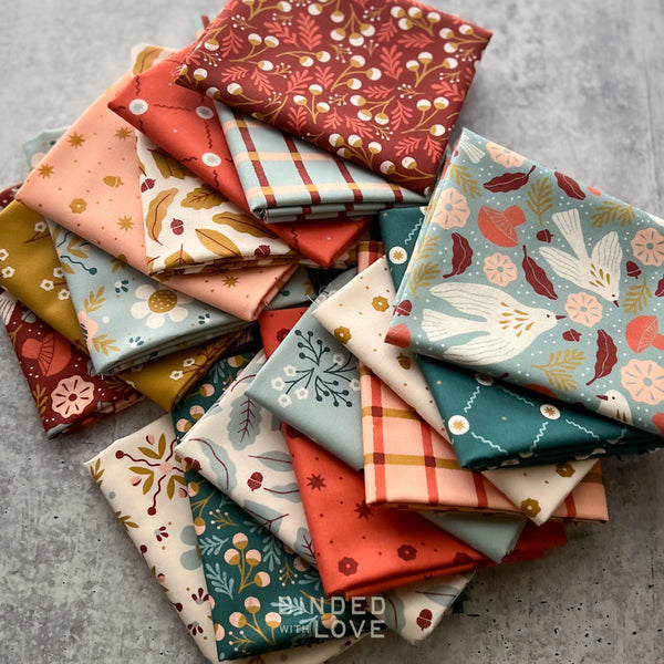 Folky Forest by Soph Rowe for Cloud9 Fabrics | Complete Collection Bundle | Organic Quilting Cotton | Fat Quarter or Half Yard Bundle