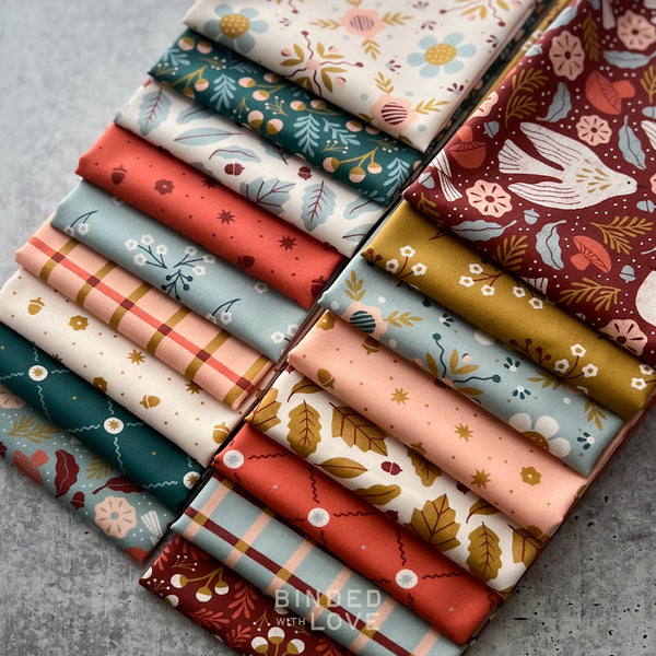 Folky Forest by Soph Rowe for Cloud9 Fabrics | Complete Collection Bundle | Organic Quilting Cotton | Fat Quarter or Half Yard Bundle