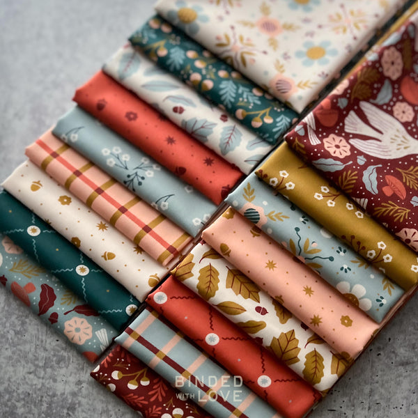Folky Forest by Soph Rowe for Cloud9 Fabrics | Complete Collection Bundle | Organic Quilting Cotton | Fat Quarter or Half Yard Bundle