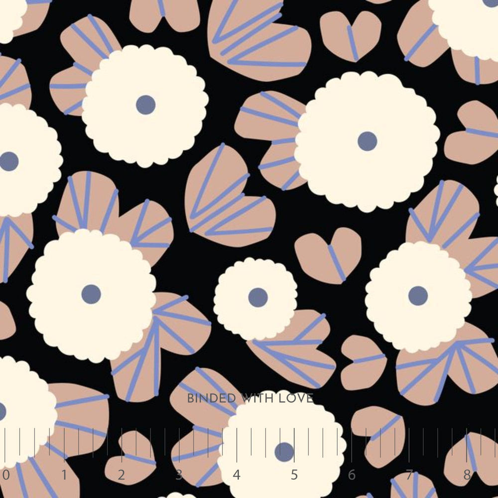 Moonflower Dusk Black 229090 | Firefly Moon by Leah Duncan