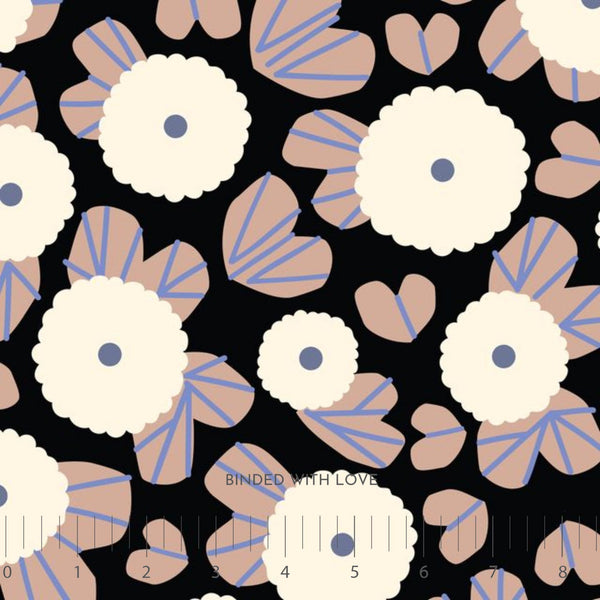 Moonflower Dusk Black 229090 | Firefly Moon by Leah Duncan