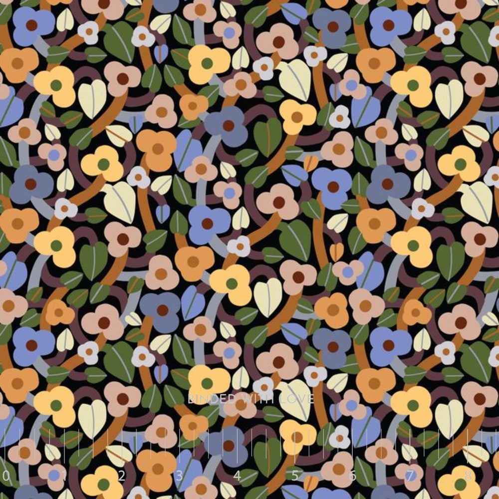 Summer Bramble Black Multi 229091 | Firefly Moon by Leah Duncan