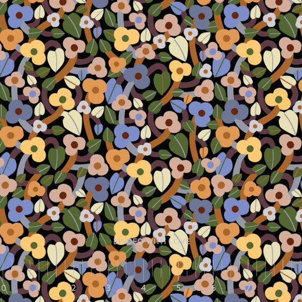 Summer Bramble Black Multi 229091 | Firefly Moon by Leah Duncan